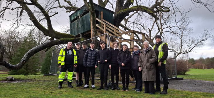 Aden Treehouse with Mintlaw Academy Pupils